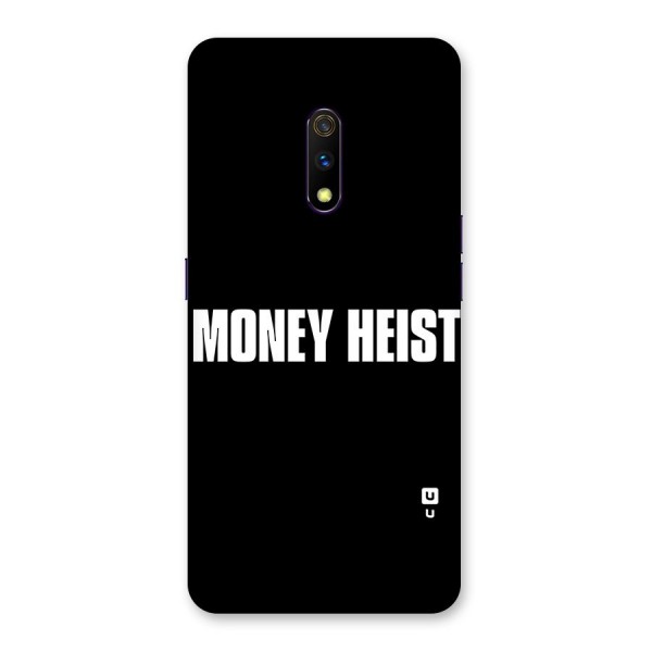 Money Heist Typography Back Case for Realme X