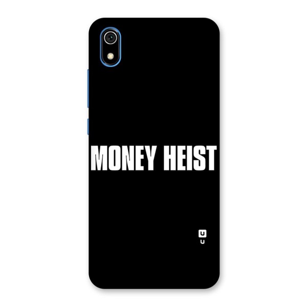 Money Heist Typography Back Case for Redmi 7A