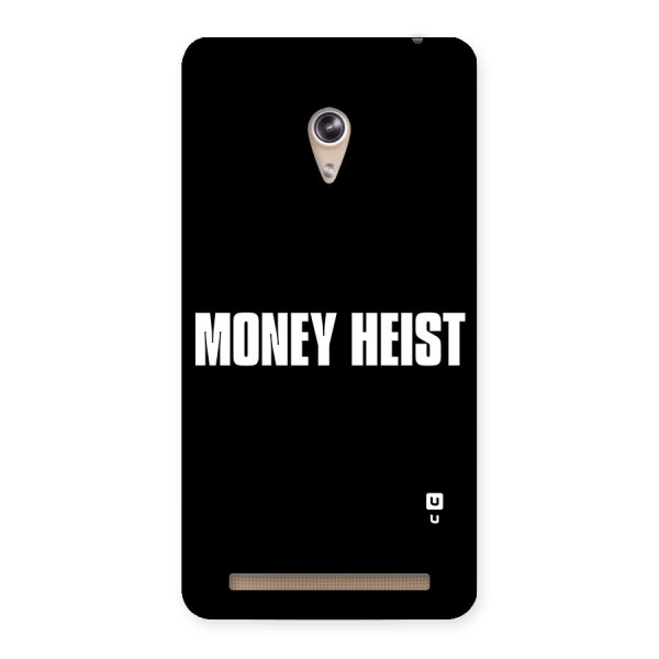 Money Heist Typography Back Case for Zenfone 6