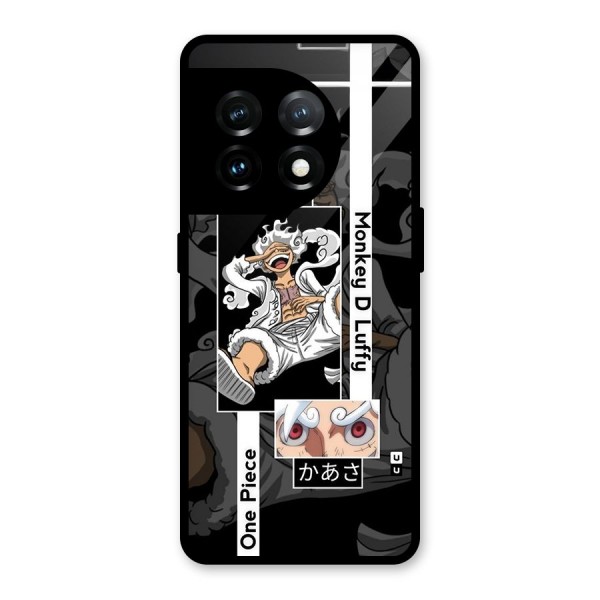 Monkey D luffy New Gear Glass Back Case for OnePlus 11