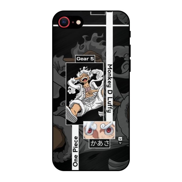 Monkey D luffy New Gear Metal Back Case for iPhone 8