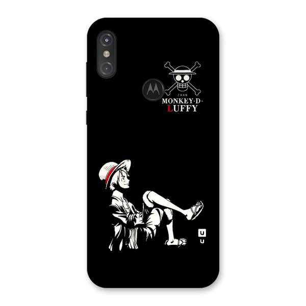 Monkey Luffy Back Case for Motorola One Power