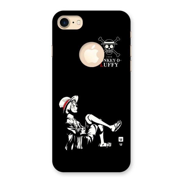 Monkey Luffy Back Case for iPhone 8 Logo Cut