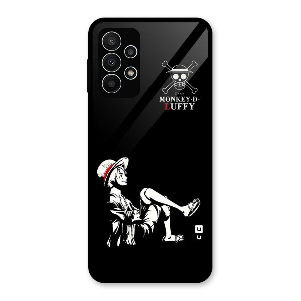 Monkey Luffy Glass Back Case for Galaxy A23