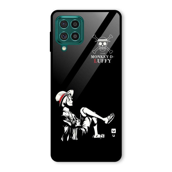 Monkey Luffy Glass Back Case for Galaxy F62