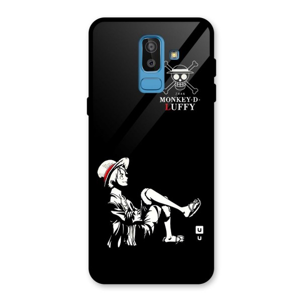 Monkey Luffy Glass Back Case for Galaxy J8