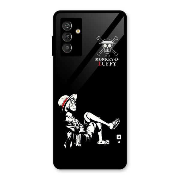 Monkey Luffy Glass Back Case for Galaxy M13