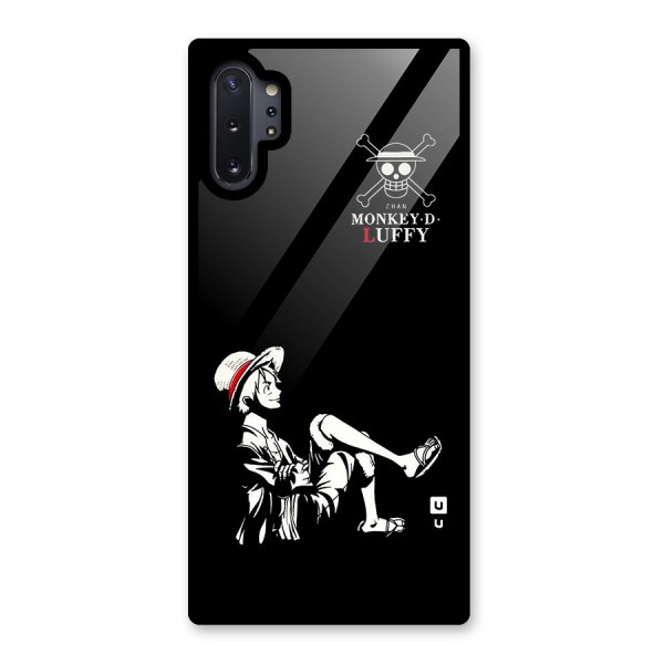 Monkey Luffy Glass Back Case for Galaxy Note 10 Plus