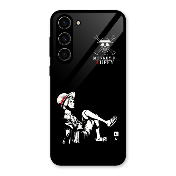 Monkey Luffy Glass Back Case for Galaxy S23 Plus