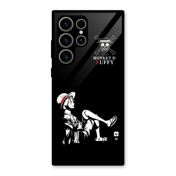 Monkey Luffy Glass Back Case for Galaxy S23 Ultra