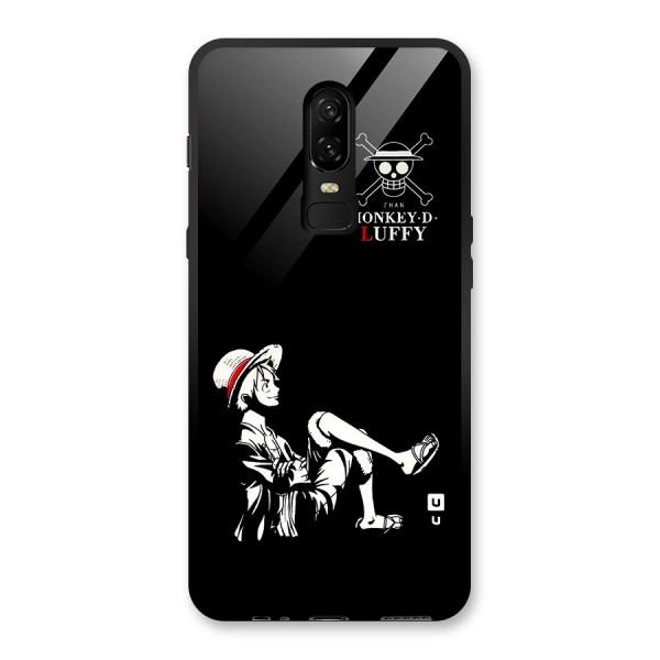 Monkey Luffy Glass Back Case for OnePlus 6
