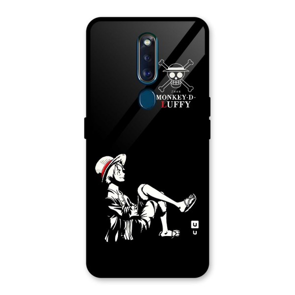 Monkey Luffy Glass Back Case for Oppo F11 Pro