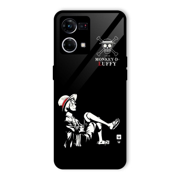 Monkey Luffy Glass Back Case for Oppo F21s Pro 4G