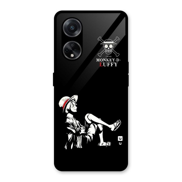 Monkey Luffy Glass Back Case for Oppo F23