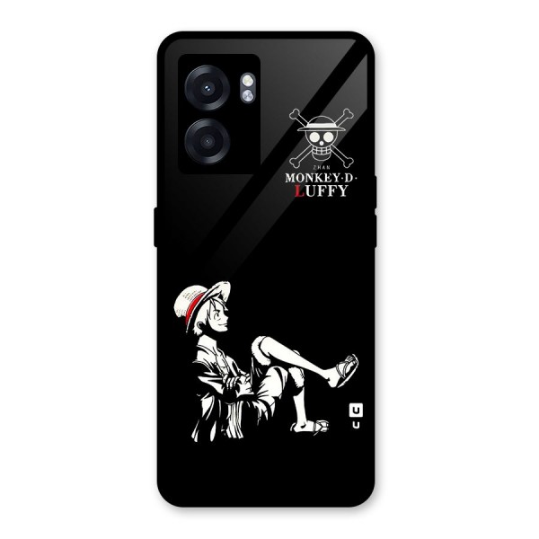 Monkey Luffy Glass Back Case for Oppo K10 (5G)