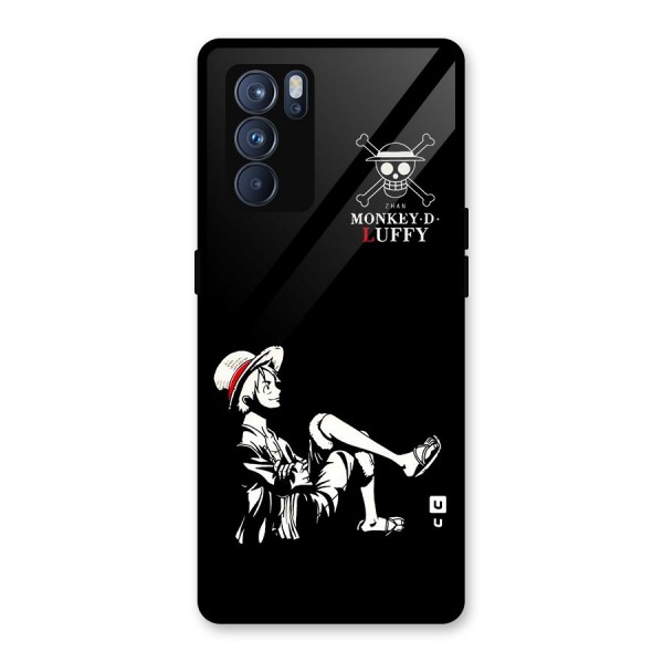 Monkey Luffy Glass Back Case for Oppo Reno6 Pro 5G