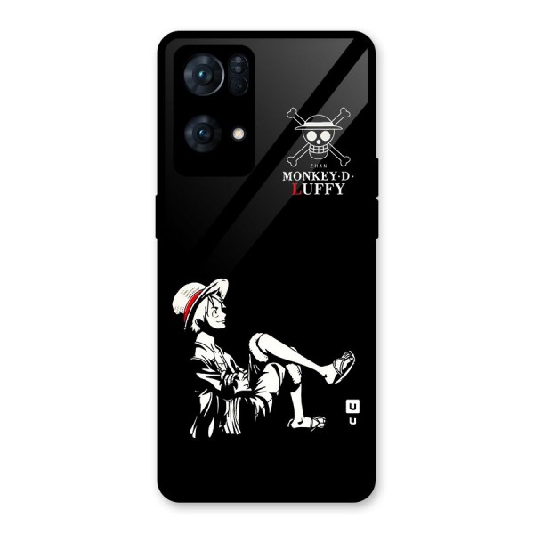 Monkey Luffy Glass Back Case for Oppo Reno7 Pro 5G