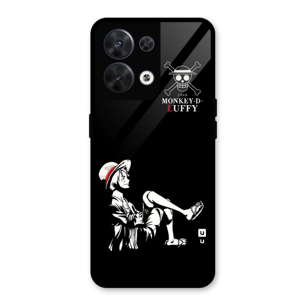 Monkey Luffy Glass Back Case for Oppo Reno8 5G