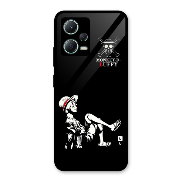 Monkey Luffy Glass Back Case for Poco X5