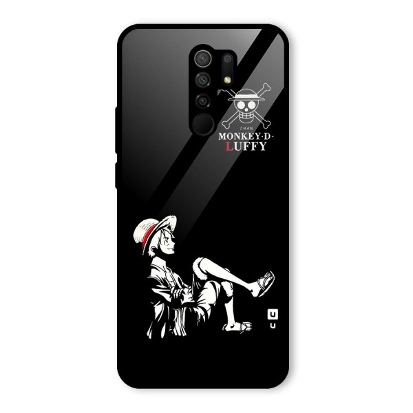 Monkey Luffy Glass Back Case for Redmi 9 Prime