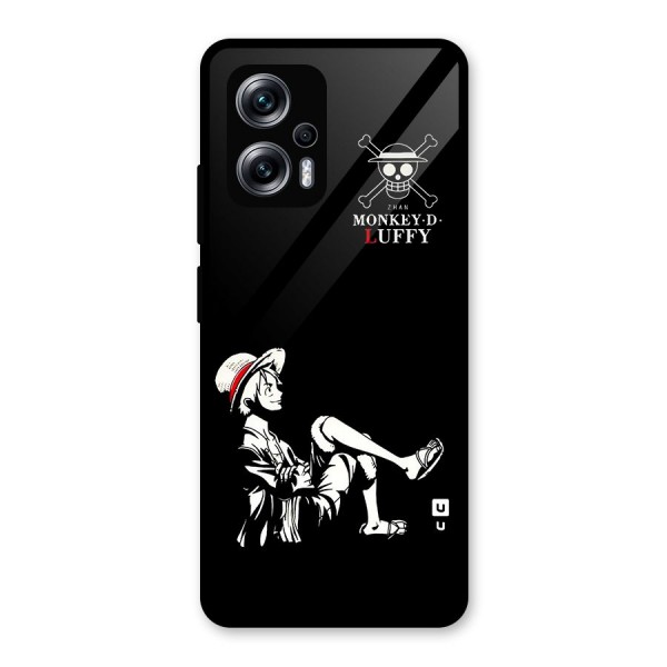 Monkey Luffy Glass Back Case for Redmi K50i