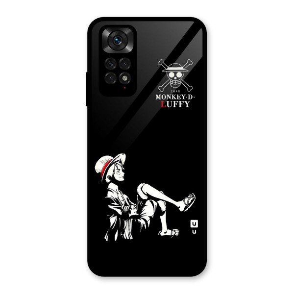 Monkey Luffy Glass Back Case for Redmi Note 11S