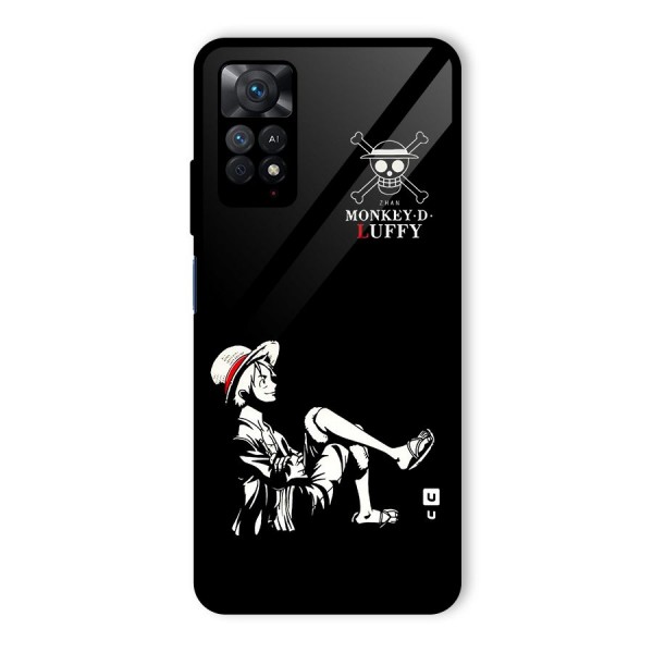 Monkey Luffy Glass Back Case for Redmi Note 11 Pro