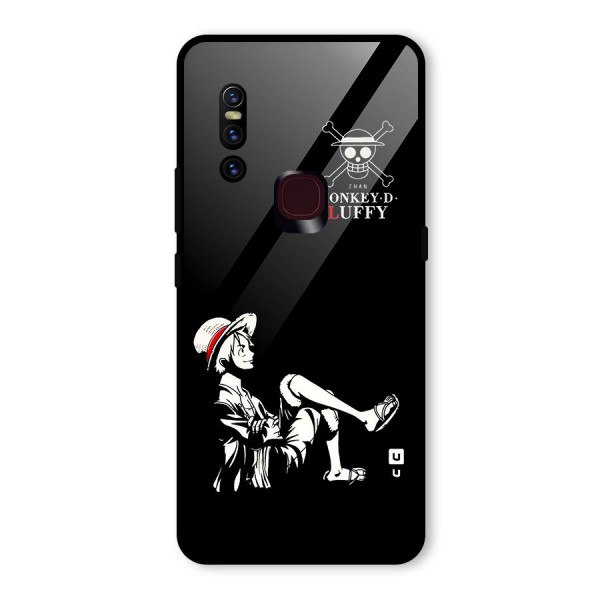 Monkey Luffy Glass Back Case for Vivo V15