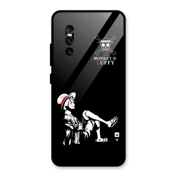 Monkey Luffy Glass Back Case for Vivo V15 Pro