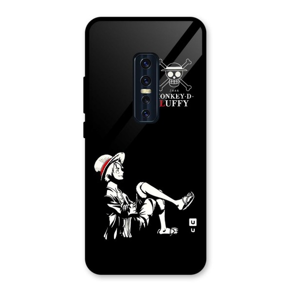 Monkey Luffy Glass Back Case for Vivo V17 Pro