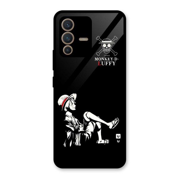 Monkey Luffy Glass Back Case for Vivo V23 5G