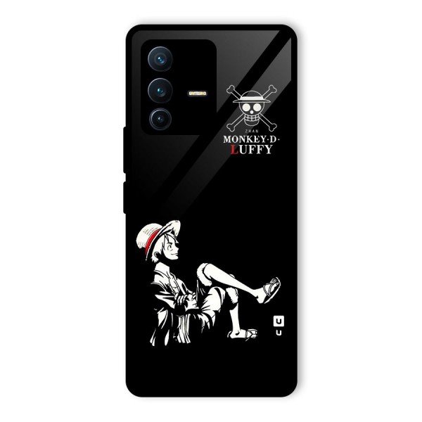 Monkey Luffy Glass Back Case for Vivo V23 Pro