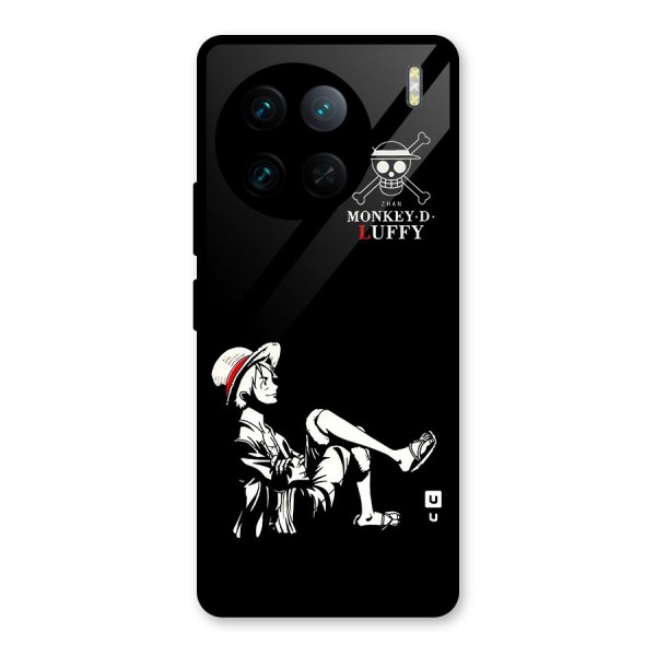 Monkey Luffy Glass Back Case for Vivo X90 Pro