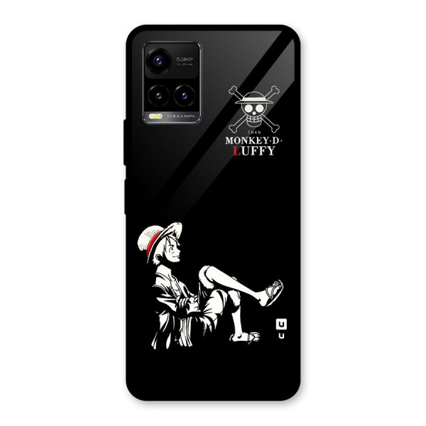 Monkey Luffy Glass Back Case for Vivo Y21A