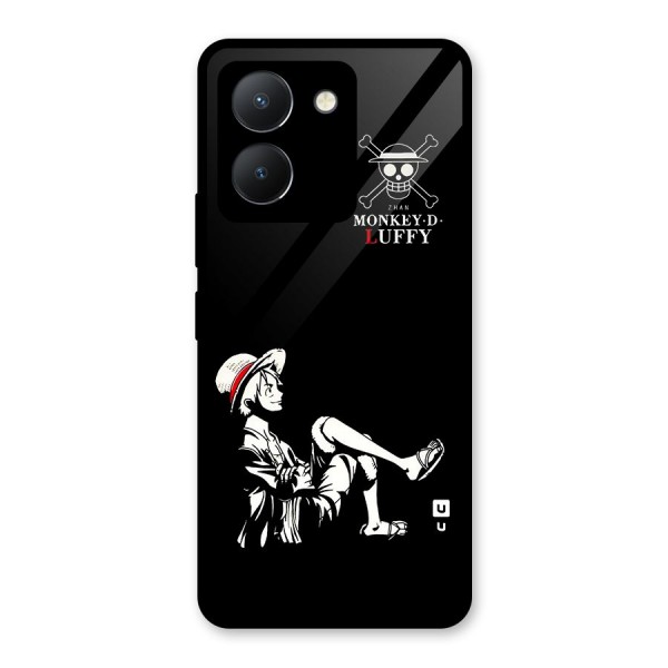 Monkey Luffy Glass Back Case for Vivo Y36