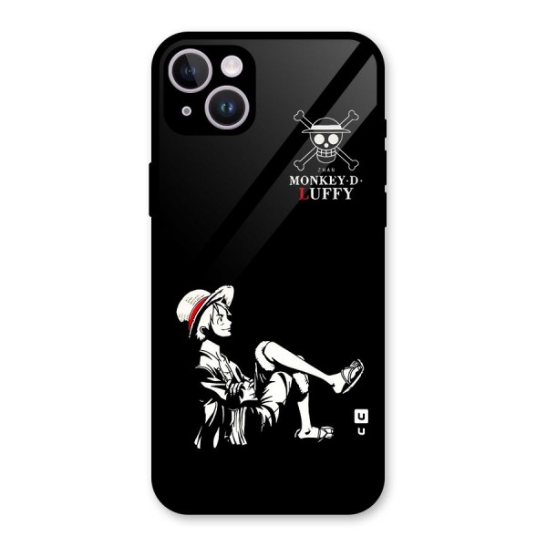 Monkey Luffy Glass Back Case for iPhone 14 Plus