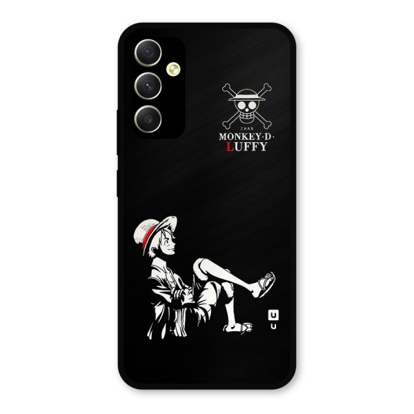 Monkey Luffy Metal Back Case for Galaxy A34