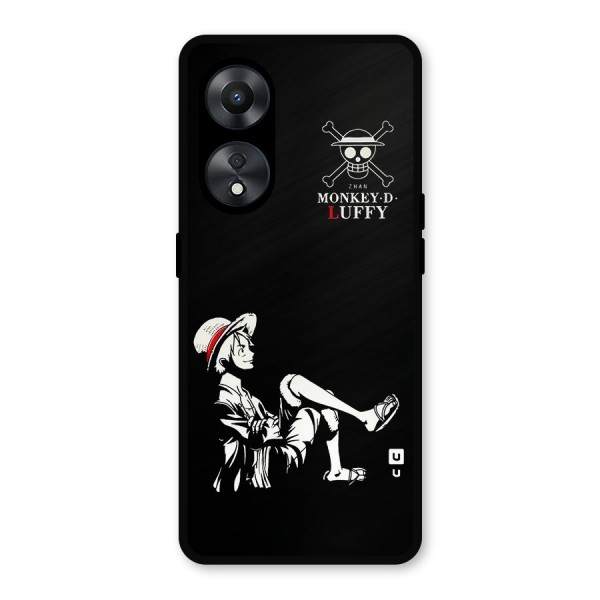 Monkey Luffy Metal Back Case for Oppo A78