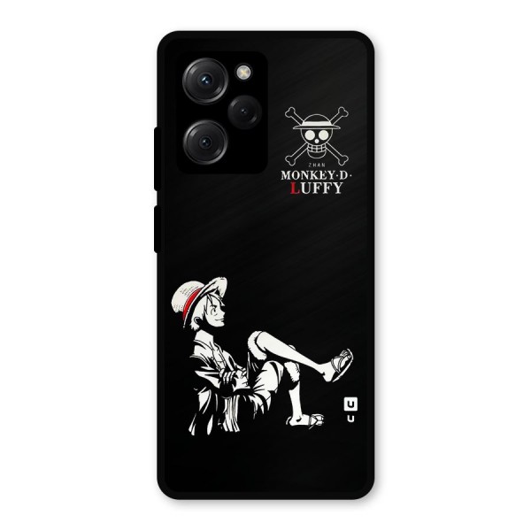 Monkey Luffy Metal Back Case for Poco X5 Pro