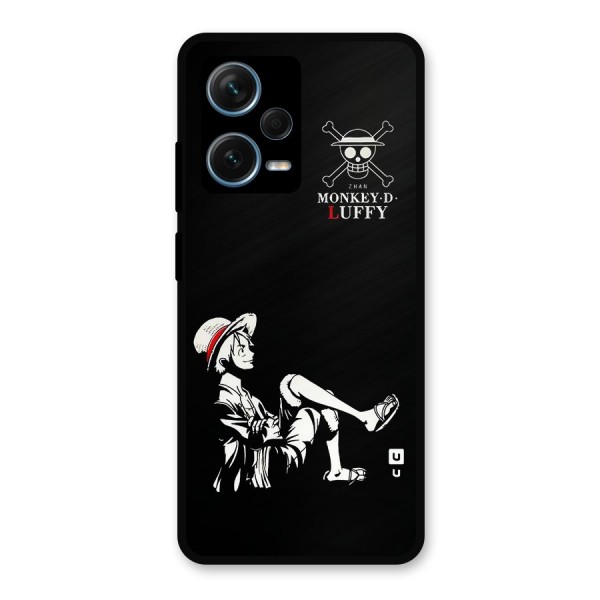 Monkey Luffy Metal Back Case for Redmi Note 12 Pro Plus 5G