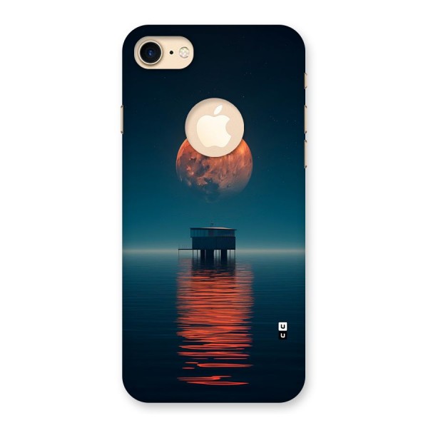 Moon Sea Back Case for iPhone 8 Logo Cut