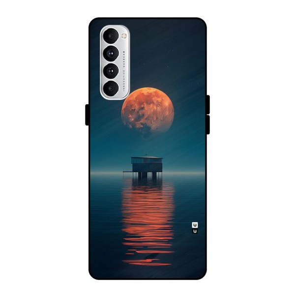 Moon Sea Metal Back Case for Oppo Reno4 Pro