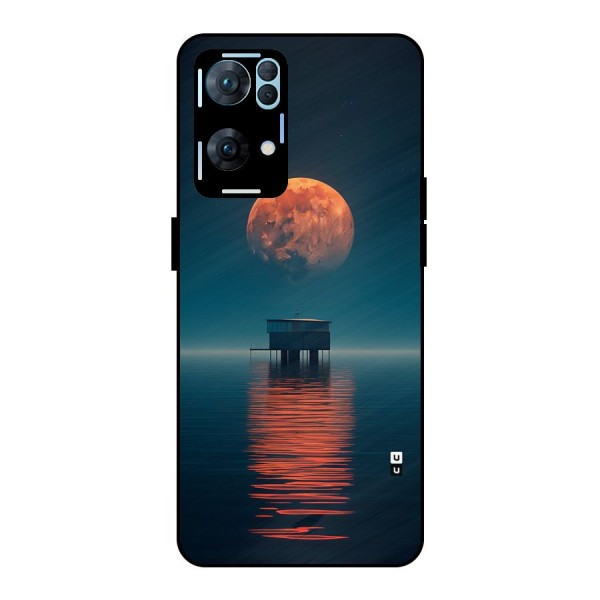 Moon Sea Metal Back Case for Oppo Reno7 Pro 5G