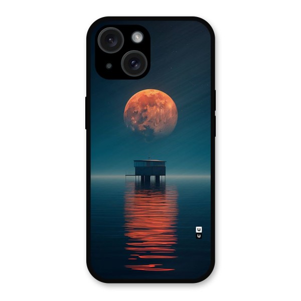 Moon Sea Metal Back Case for iPhone 15