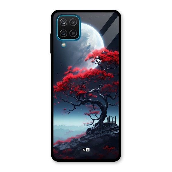 Moon Tree Glass Back Case for Galaxy A12