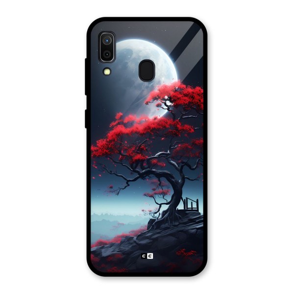 Moon Tree Glass Back Case for Galaxy A30