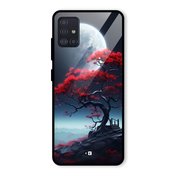 Moon Tree Glass Back Case for Galaxy A51