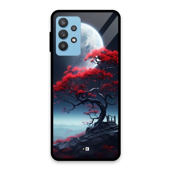 Moon Tree Glass Back Case for Galaxy M32 5G