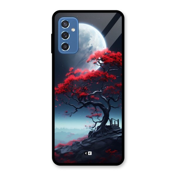 Moon Tree Glass Back Case for Galaxy M52 5G