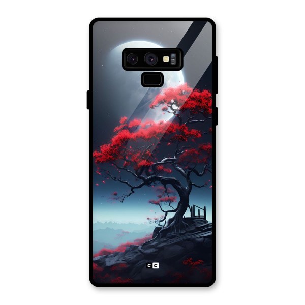 Moon Tree Glass Back Case for Galaxy Note 9